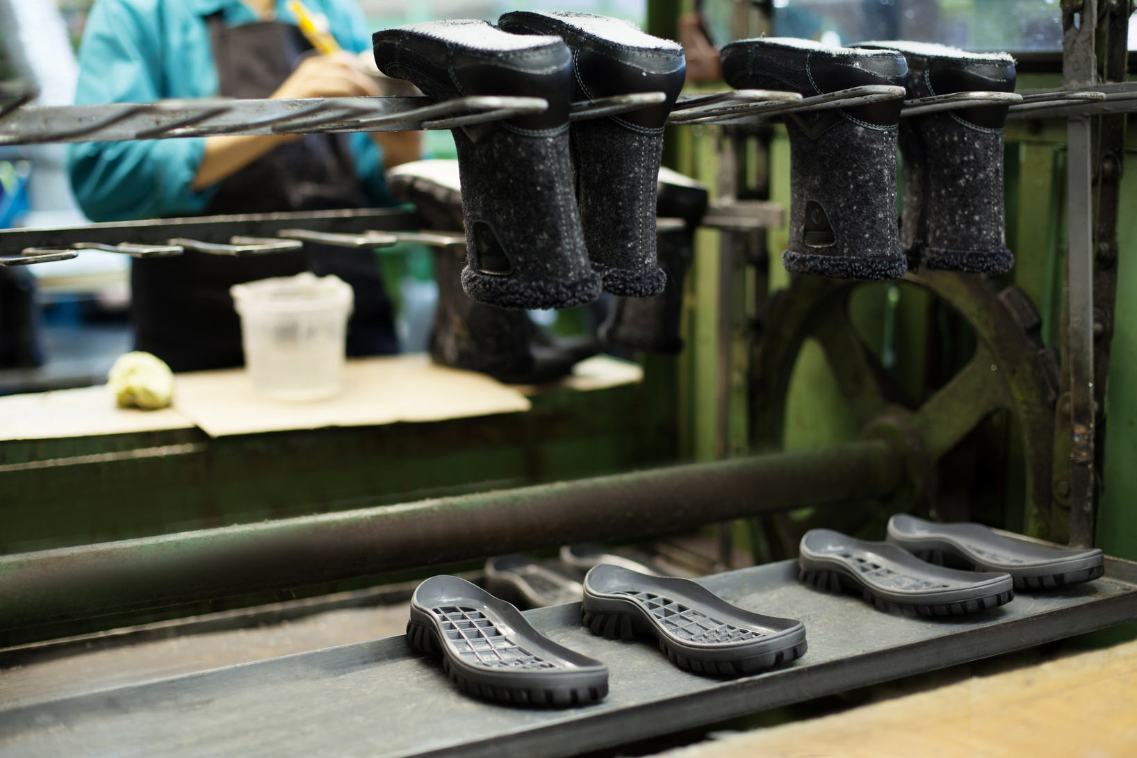Footwear production - boots and rubber soles